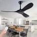 72 in. Ceiling Fans without Lights, Wood Remote Control Fan, Reversible Modern Ceiling Fan for Living Room Bedroom Kitchen-25-ErisView