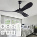 72 in. Ceiling Fans without Lights, Wood Remote Control Fan, Reversible Modern Ceiling Fan for Living Room Bedroom Kitchen-30-ErisView