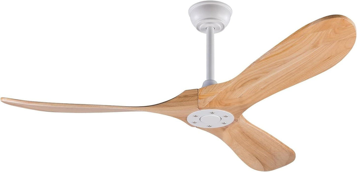 72 in. Ceiling Fans without Lights, Wood Remote Control Fan, Reversible Modern Ceiling Fan for Living Room Bedroom Kitchen-9-ErisView