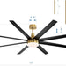 72 in. Gold Luxury Ceiling Fans with Light and Remote, 8 Blade Ceiling Fan, Chandelier Ceiling Fan, Bedroom Ceiling Fans, Living Room Fan-8-ErisView