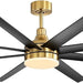 72 in. Gold Luxury Ceiling Fans with Light and Remote, 8 Blade Ceiling Fan, Chandelier Ceiling Fan, Bedroom Ceiling Fans, Living Room Fan-1-ErisView