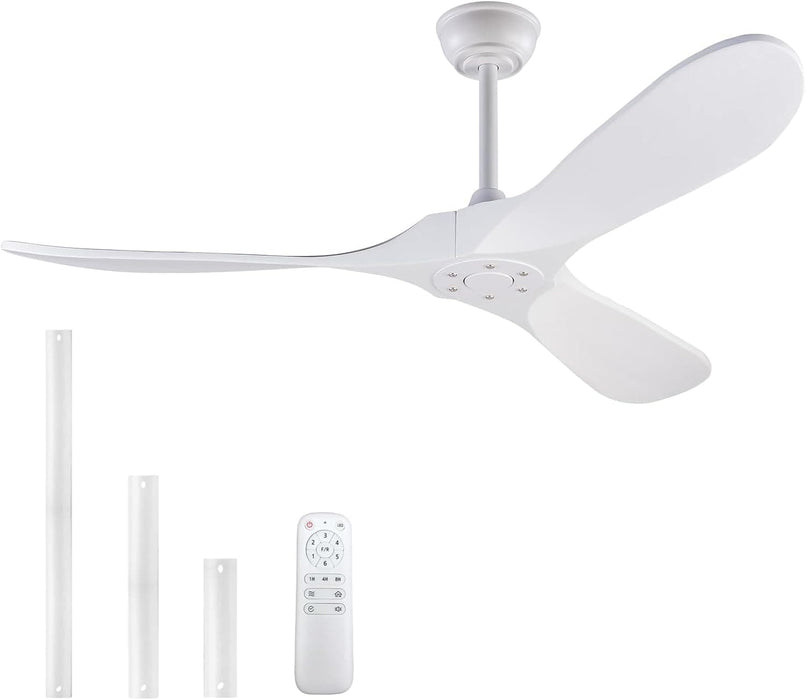 72 in. Huge Wood Ceiling Fan without Lights, Farmhouse Indoor Outdoor Ceiling Fans for Living Room Bedroom Office, Garage Ceiling Fan -14-ErisView