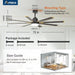 72 in. Indoor Outdoor Ceiling Fan with Remote Control, 8 Reversible Blades Industrial Bedroom Ceiling Fans, Dimmable Outdoor Fan for Patio-17-ErisView