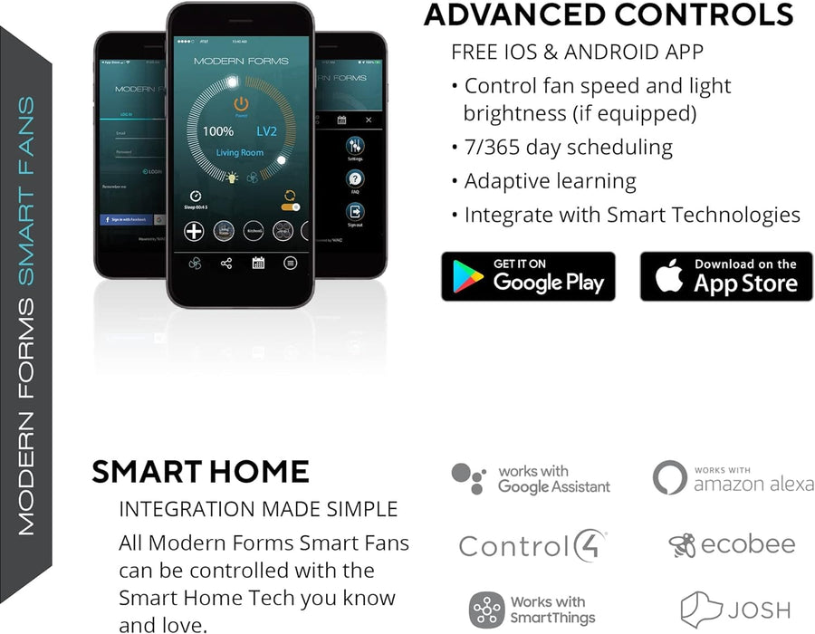 72 in. Indoor and Outdoor LED Smart Ceiling Fan with Light and Remote, Brass Ceiling Fan, Matte Black Outdoor Fan, Works with Alexa and Ios Or android APP-5-ErisView