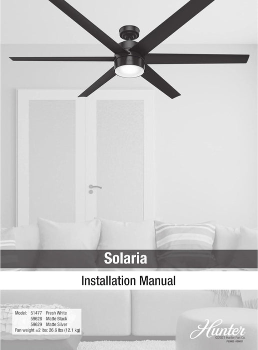 72 in. Large Ceiling Fans, Matte Black Outdoor Fan with Bright LED Light Kit Remote Control, High End Ceiling Fans, Hugger Ceiling Fans-13-ErisView