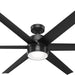 72 in. Large Ceiling Fans, Matte Black Outdoor Fan with Bright LED Light Kit Remote Control, High End Ceiling Fans, Hugger Ceiling Fans-1-ErisView