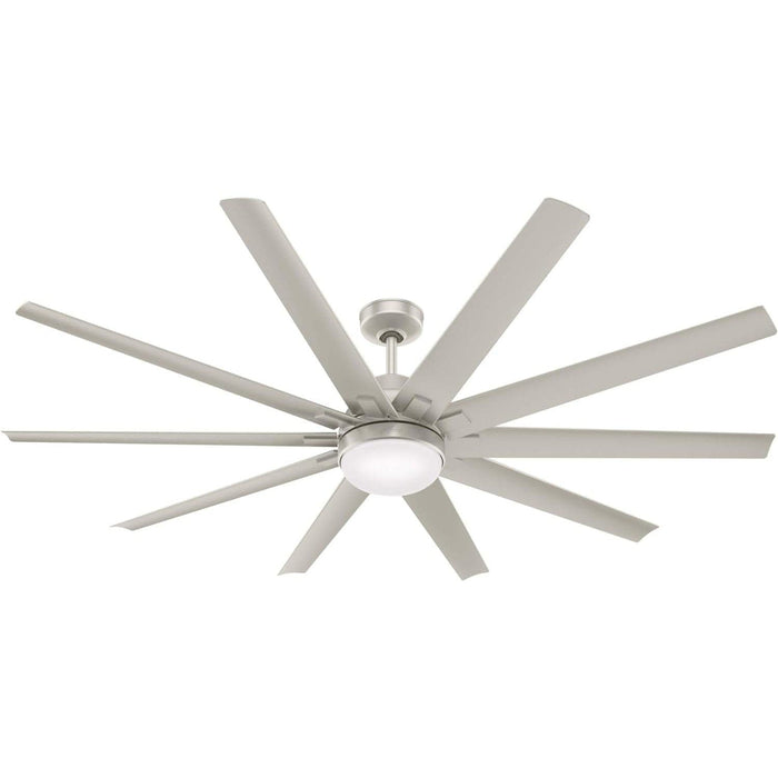 72 in. Large Ceiling Fans, Matte Nickel Ceiling Fan, Ceiling Hugger Ceiling Fans, Mid Century Modern Ceiling Fan-1-ErisView