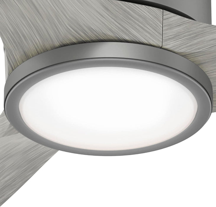 72 in. Large Ceiling Fans, Matte Silver Indoor Outdoor Ceiling Fans with LED Light Kit and Handheld Remote, Hugger Ceiling Fans-6-ErisView