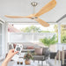72 in. Large Ceiling Fans without Lights, Quiet Modern Ceiling Fan with Remote, Propeller Ceiling Fan for Patio, Cathedral Ceiling Fan-21-ErisView