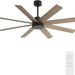 72 in. Large Ceiling Fans without Lights , Reversible Indoor Ceiling Fan NO Light for Bedroom Living Room, Black Outdoor Ceiling Fan for Patio-1-ErisView