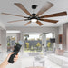 72 in. Large Remote Control Ceiling Fan and Light, Farmhouse Reversible Ceiling Fan for Living Room, Outdoor Fan for Patio, Black Outdoor Ceiling Fan-10-ErisView