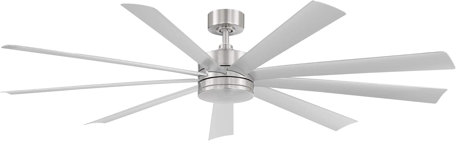 72 in. Smart Indoor Outdoor Stainless Steel Ceiling Fanswith LED Light and Remote, Works with Alexa Google Assistant Samsung Things Ios android APP-4-ErisView