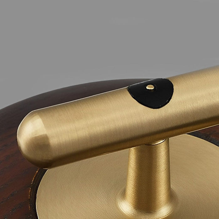 Bevel-cut Light Ash Clear Crystal Folia Wood Lid Table  Lamp LED  Touch Switch Ambient Lighting