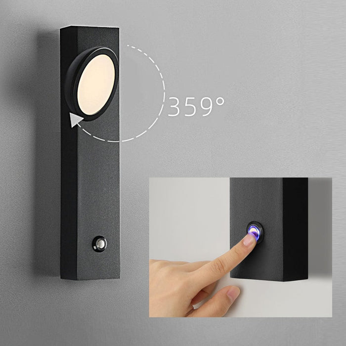 Rotatable Head Modern Spotlight Wall Lamp. Touch Control