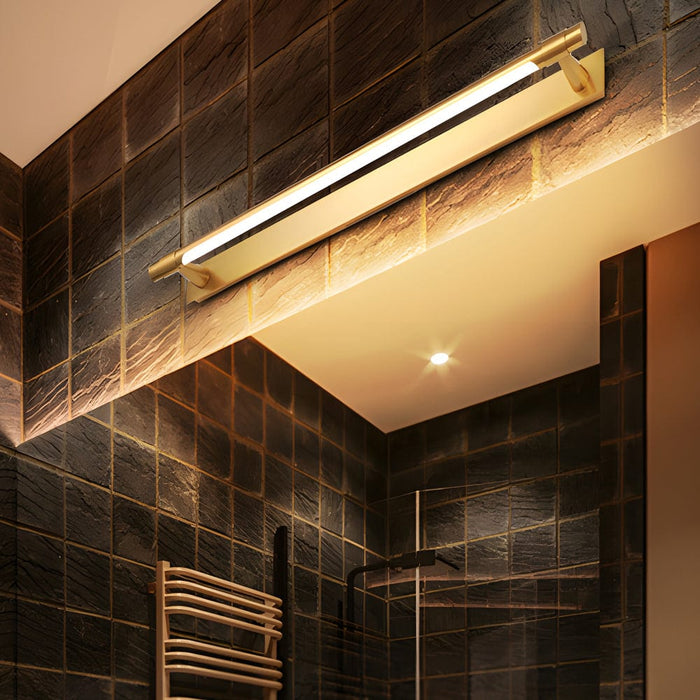 120° Rotatable Metallic Strip LED Bath Bar Dimmable Vanity Light. 18.9''/24.8'' L