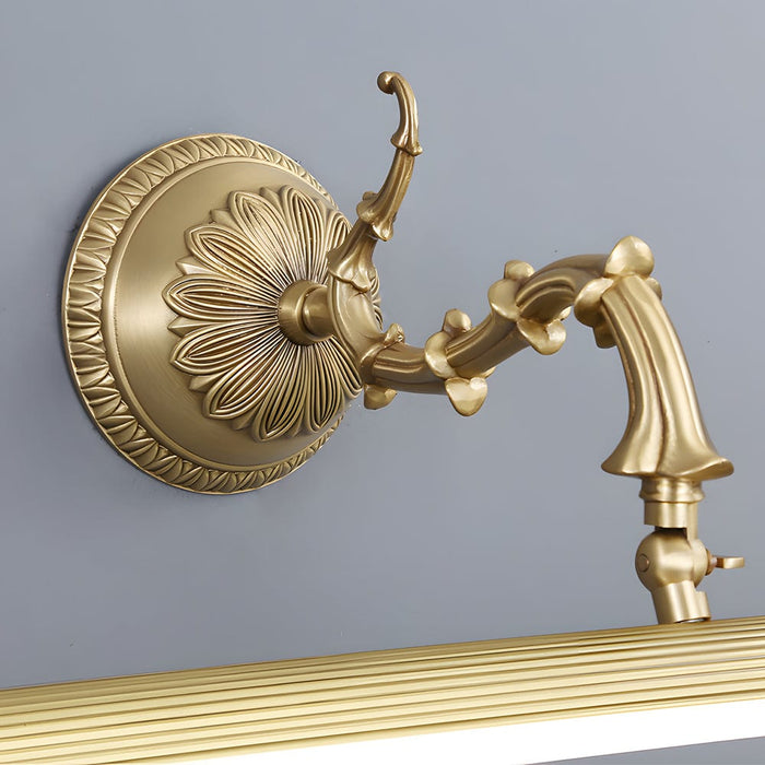 Antique Copper Linear 180° Adjustable Dimmable LED Vanity Light for Bathroom