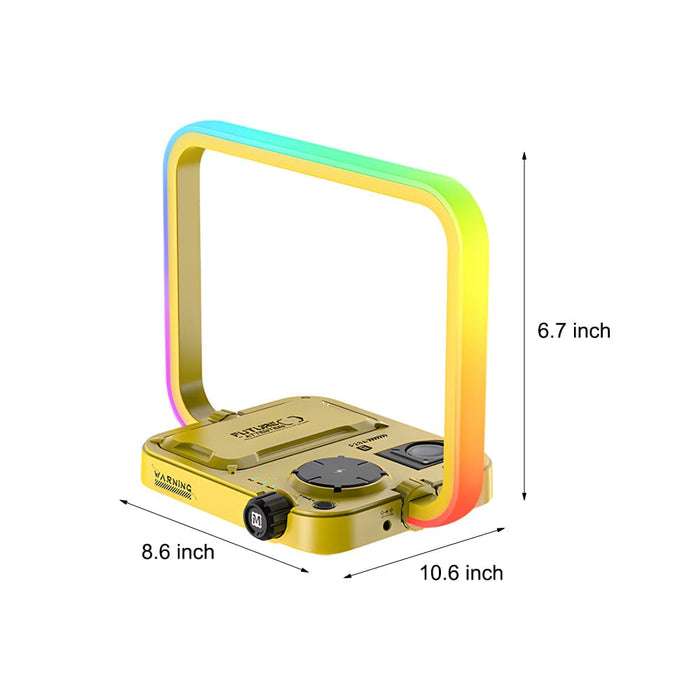 3 in 1 Wireless Charger RGB Table Lamp Multifunctional Timing Desk Lamp