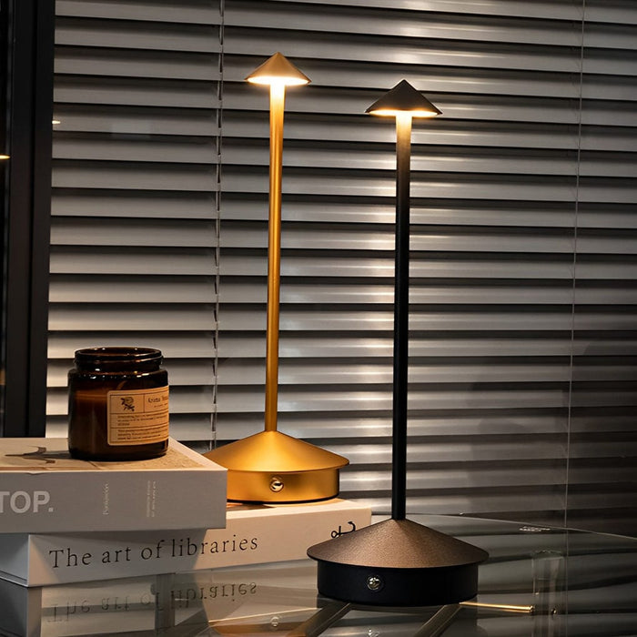 11.41 In. Portable USB Pina Table Lamp Touch Dimmable LED Cordless Night Light