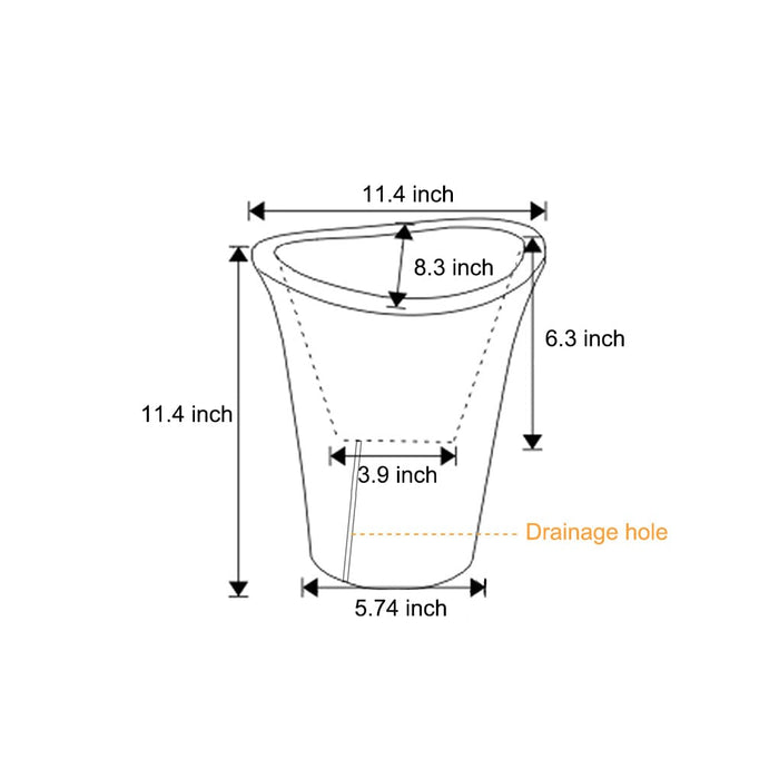 Waterproof Luminous Flowerpot Planter Intelligent Solar Outdoor Lights