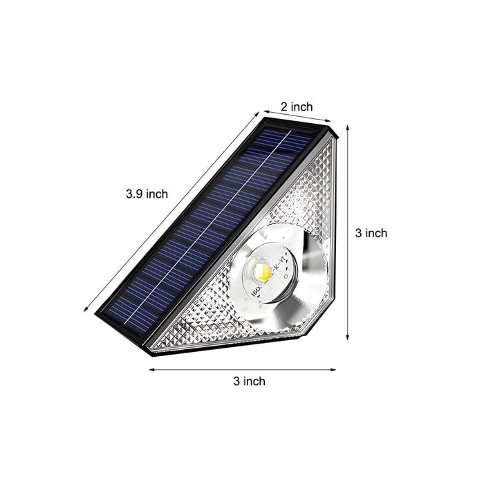 6 Pcs Auto Charging RGB 10 Working Modes Solar Step Lights