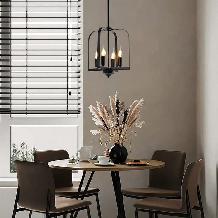 Creative Iron Cage American Country Style Chandelier Ceiling Light Fixture