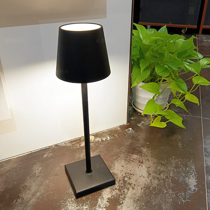 Aluminum Rechargeable Portable Touch-Control Table Lamp LED Stepless Dimming Desk Light