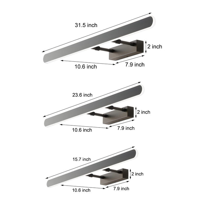 Linear Mirror Light Bar Acrylic Dimmable LED Bathroom Vanity Lighting