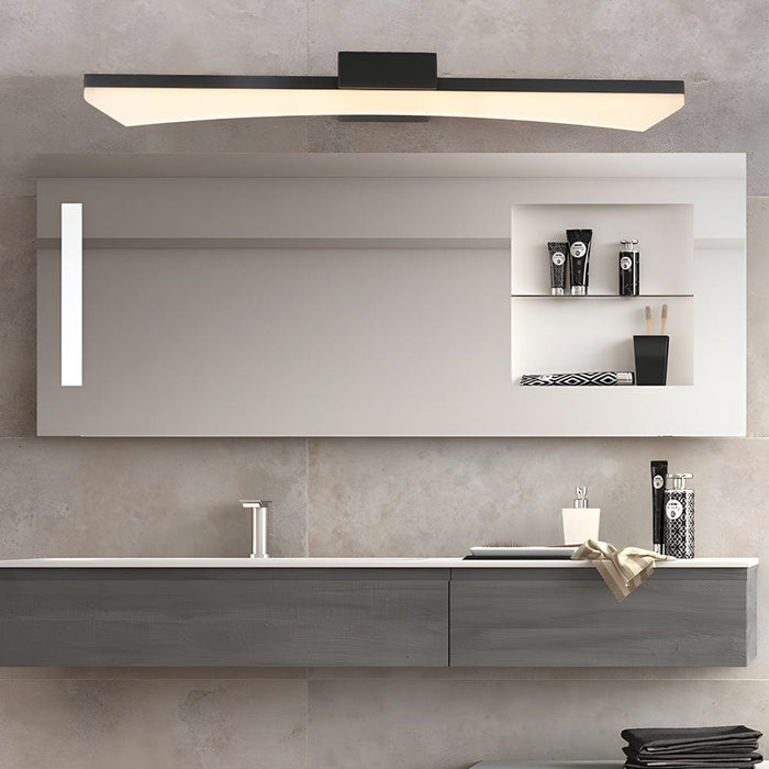 Modern Linear LED Vanity Light Bar for Bathroom - Matte Black/White