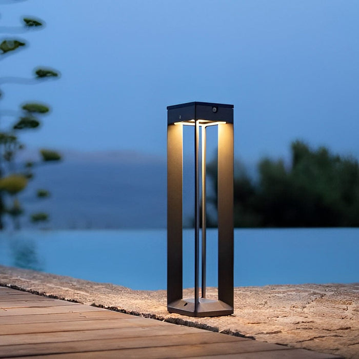 Creative Minimalist Waterproof LED Modern Solar Powered Lawn Lamp