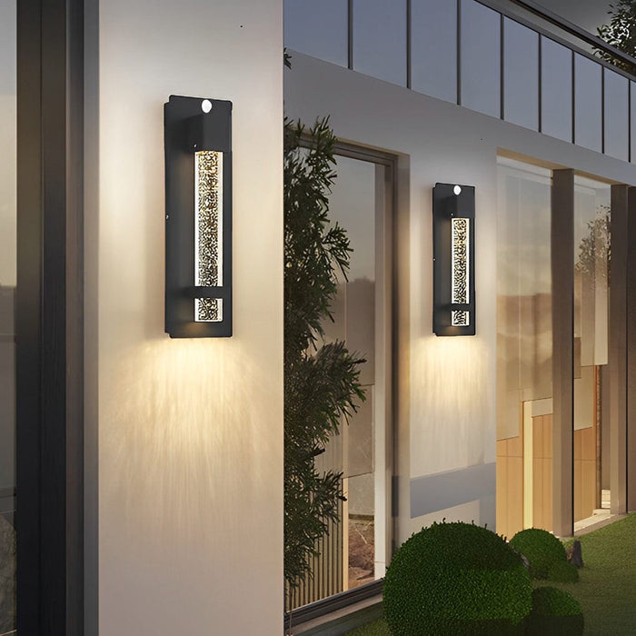 11.8 Inch Waterproof Light Control Bubbles Glass Outdoor Wall Light