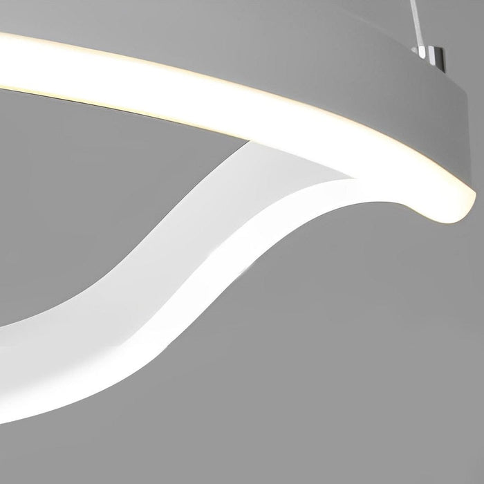 Irregular Ring LED Three Step Dimming Minimalist Chandelier Pendant Lighting