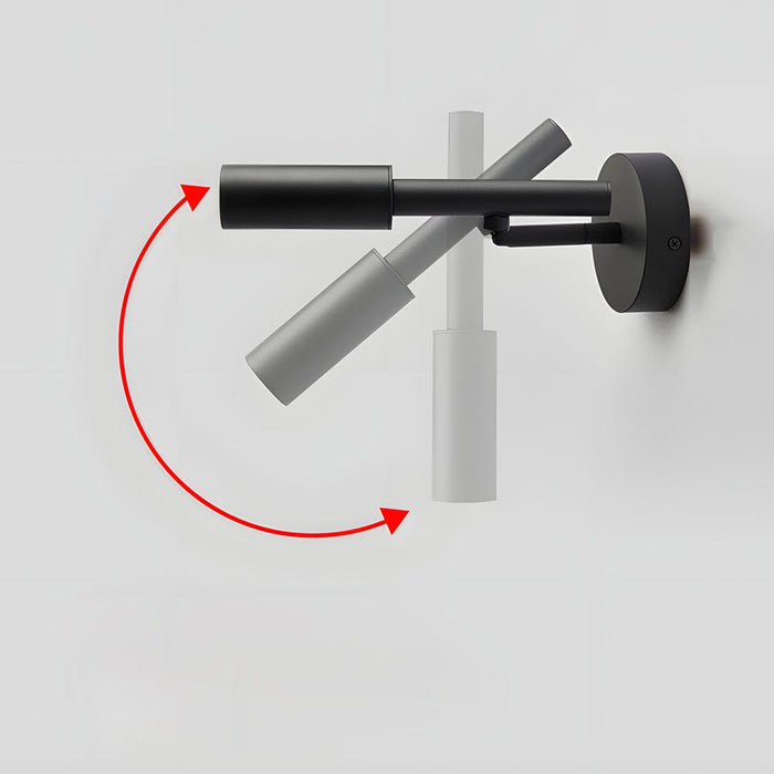 1-Light COB Adjustable Tubino Wall Light. 3-Step Dimming