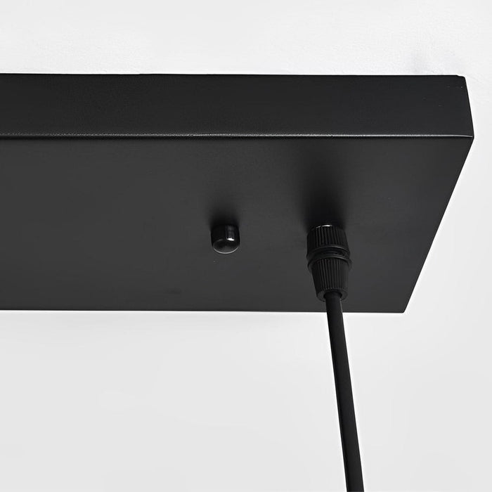 Rectangular Frame Design Iron Black Industrial Chandelier Pendant Lights