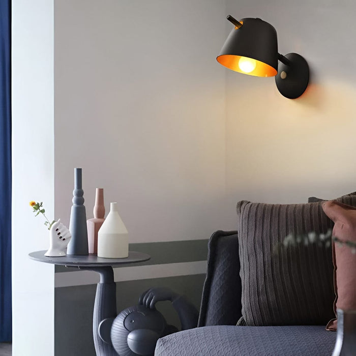 Unique Matte Metal Nordic Plug in Wall Sconce Lighting Wall Light Fixture