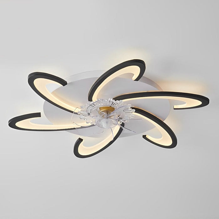 Windmill Shape LED Minimalist Modern Invisible Bladeless Ceiling Fans