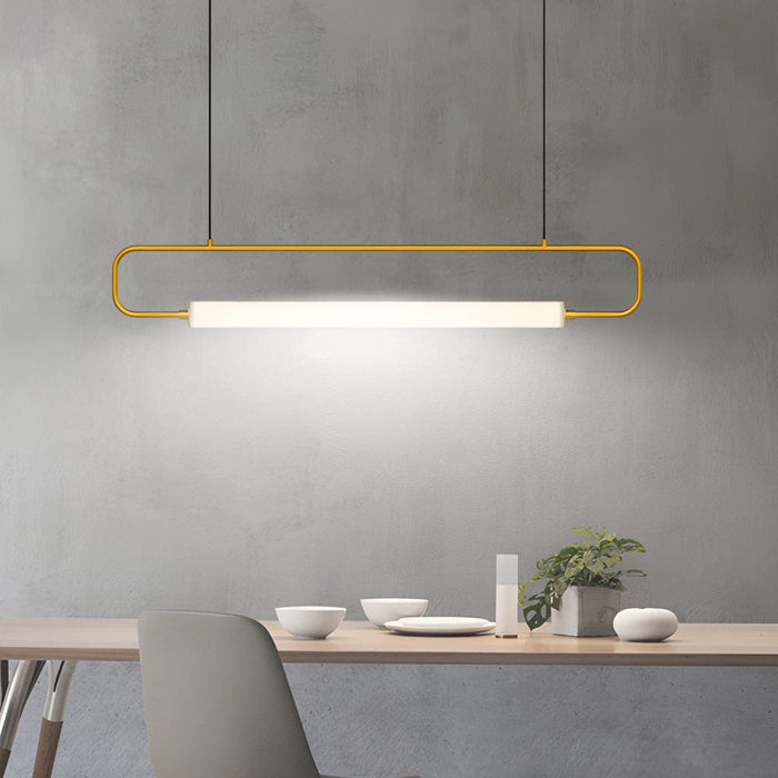 LED Linear Light Bar Pendant Light Modern Island Light for Dining Room