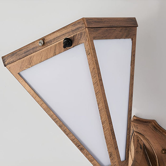 Retro Dimmable LED Waterproof Modern Solar Plug in Wall Sconce Wall Lamp