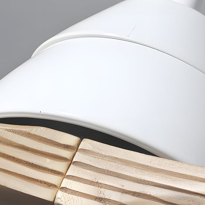 Nordic 52-Inch 3-Blade Wooden Ceiling Fan Light with Remote. 6-Speed