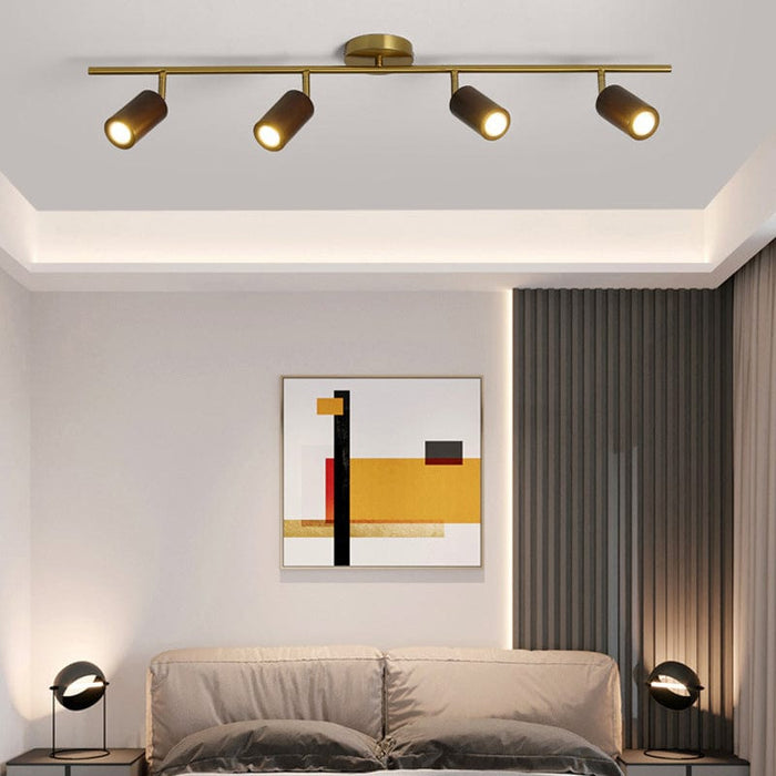 Adjustable 1/4 Lights Three Step Dimming Japanese-Style Ceiling Spotlights