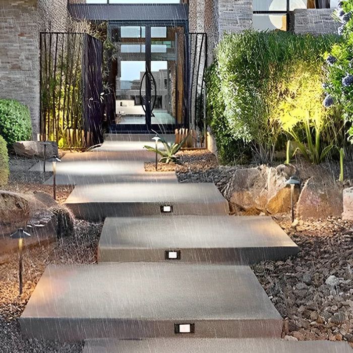 Rectangular IP65 Waterproof LED 3W Aluminum Modern Outdoor Step Lights