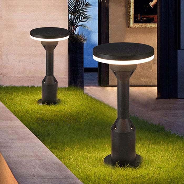 Outdoor Minimalist Round Square Waterproof LED Landscape Lighting Lawn Lamps