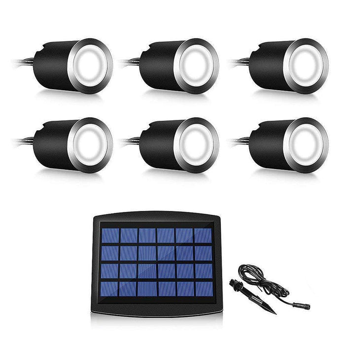 8 Pcs Solar LED Outdoor Step Lights