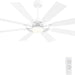 80 in. Huge Ceiling Fans without Lights , Gold Finish Wood Blades Reversible Ceiling Fan, Modern Large Remote Control for Bedroom Dining Living Room-43-ErisView