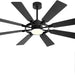 80 in. Huge Ceiling Fans without Lights , Gold Finish Wood Blades Reversible Ceiling Fan, Modern Large Remote Control for Bedroom Dining Living Room-9-ErisView