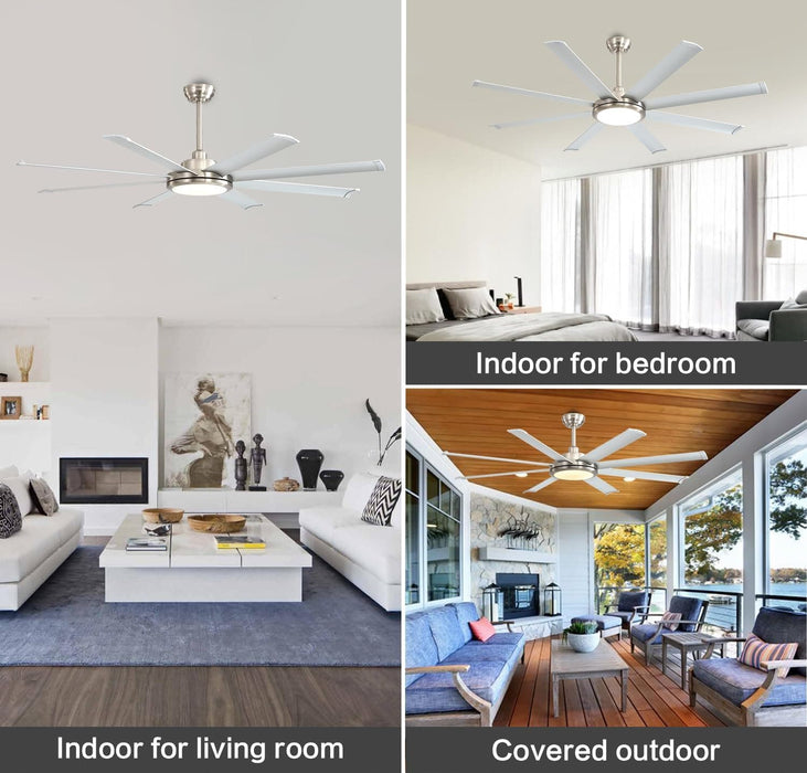80 in. Large Ceiling Fan with Lights and Remote Control, Industrial Ceiling Fans for Bedroom Living Room-24-ErisView