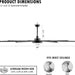 80 in. Large Ceiling Fan with Lights and Remote Control, Industrial Ceiling Fans for Bedroom Living Room-35-ErisView