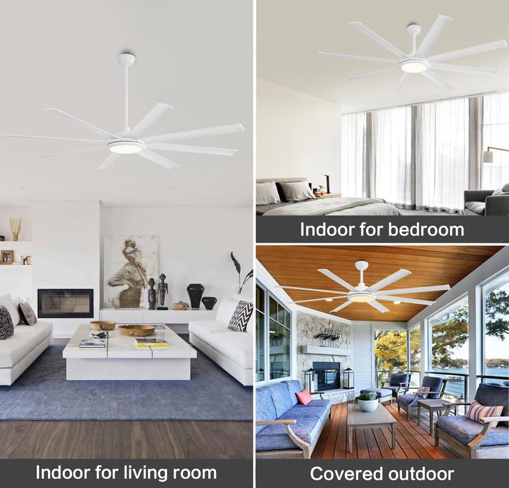 80 in. Large Ceiling Fan with Lights and Remote Control, Industrial Ceiling Fans for Bedroom Living Room-48-ErisView