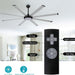 80 in. Large Ceiling Fan with Lights and Remote Control, Industrial Ceiling Fans for Bedroom Living Room-5-ErisView