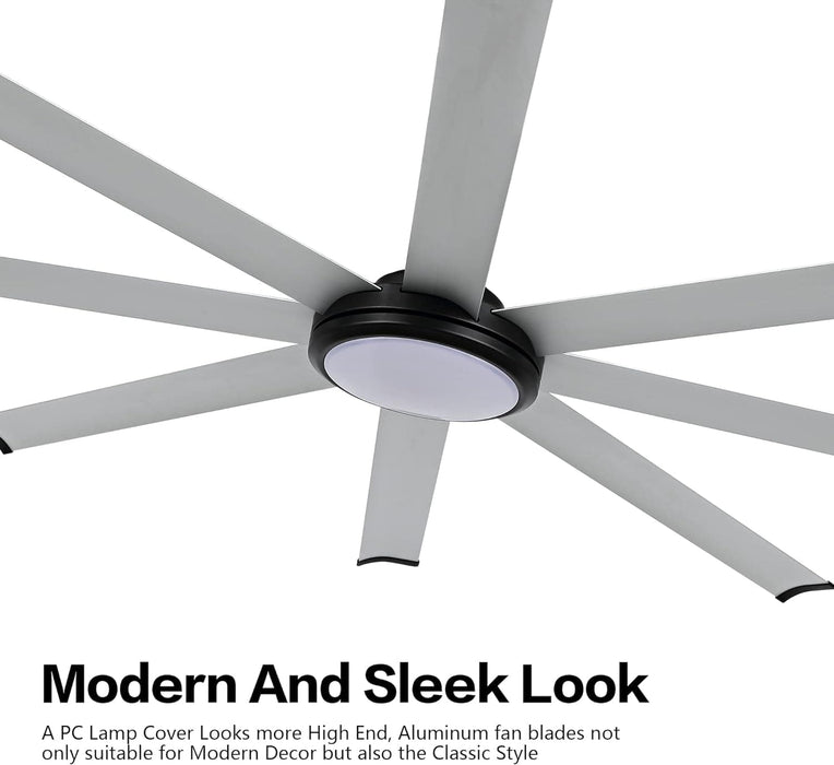 80 in. Large Ceiling Fan with Lights and Remote Control, Industrial Ceiling Fans for Bedroom Living Room-6-ErisView