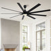 84 in. Super Large Indoor Black Ceiling Fan with LED Light and Remote Control for Living Room, Outdoor Ceiling Fan for Porch-ErisView